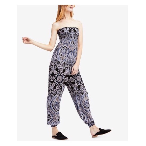 Free People Pants - [Free People] Thinking Of You Printed Jumpsuit